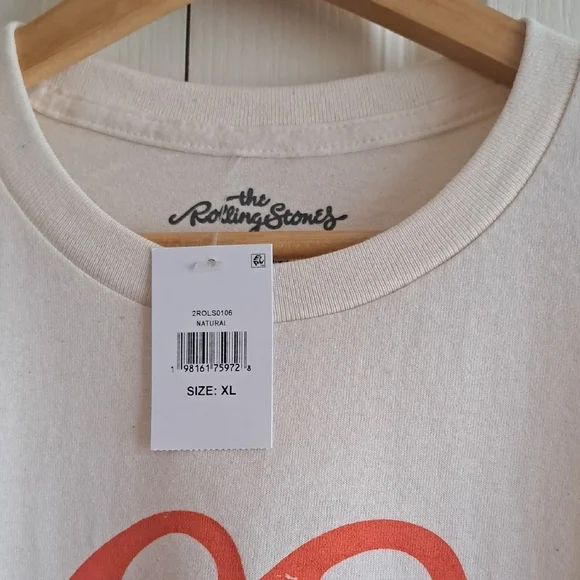 The Rolling Stones Cream and Red Graphic Tee - Picture 3 of 4